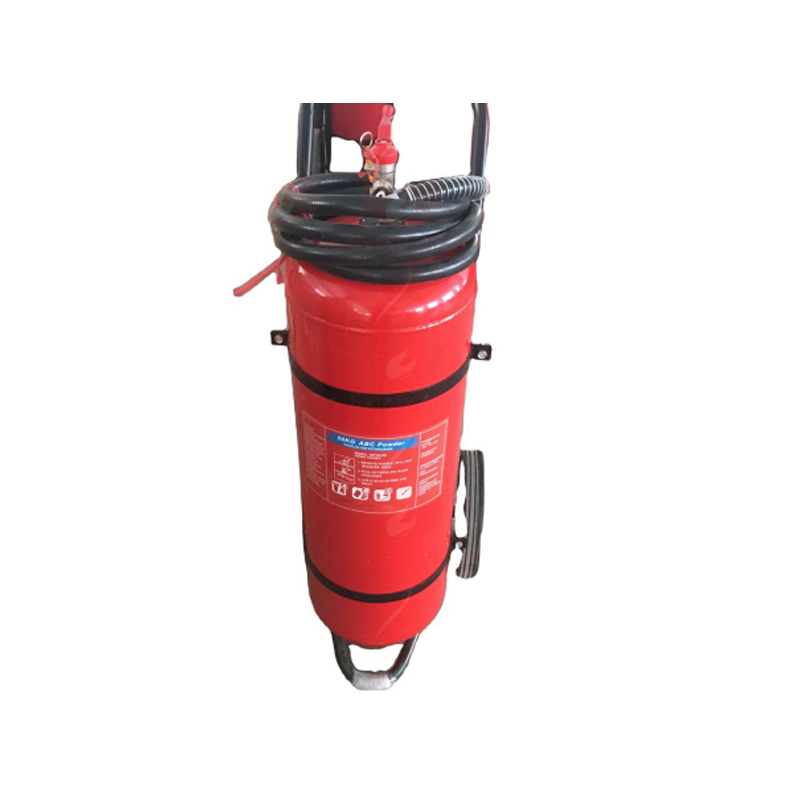 Estintore a polvere secca con carrello da 50 kg