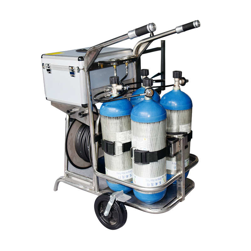 Carrello Carrello mobile a tubo lungo Autorespiratore per compagnia aerea per 2 persone